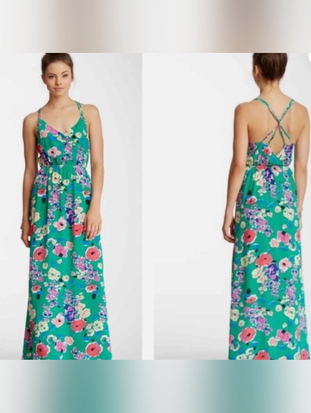 Yumi Kim silk Summer Printed Maxi Dress- Small